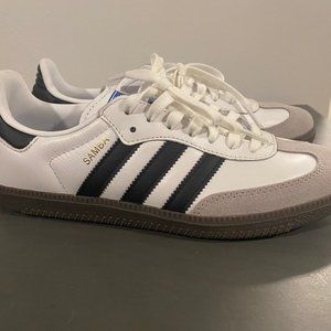 Adidas Samba OG Low Size 7.5 Unisex White/Core Black/Clear Granite